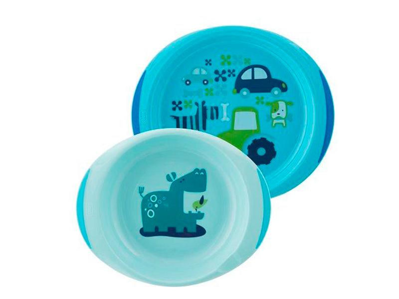 Chicco set farfurie 12M+ Boy/Neutru