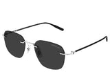 Ochelari de soare MontBlanc MB0430S-001 53, 2026, din Metal, p/u barbati