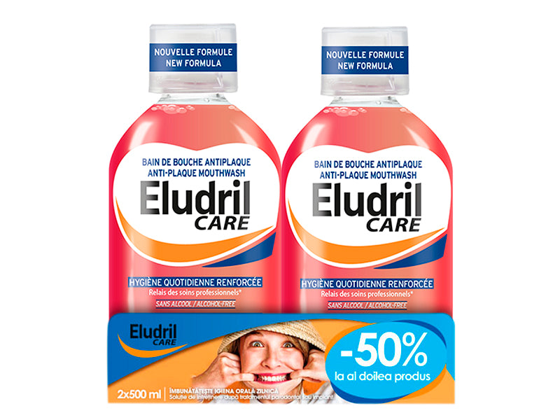 PFOC Eludril Apa de gura 500ml 1+1 (-50% la al doilea produs)