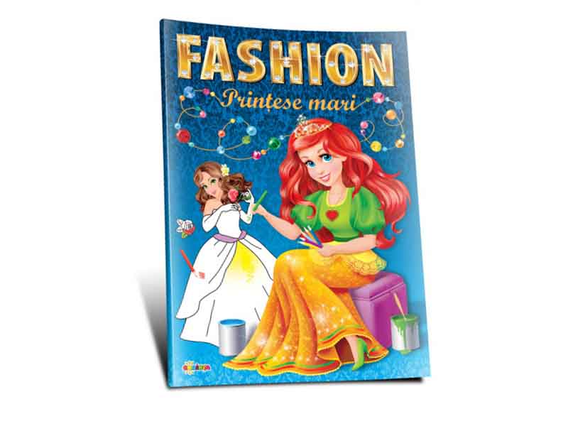 Carte mare de colorat Printese mari