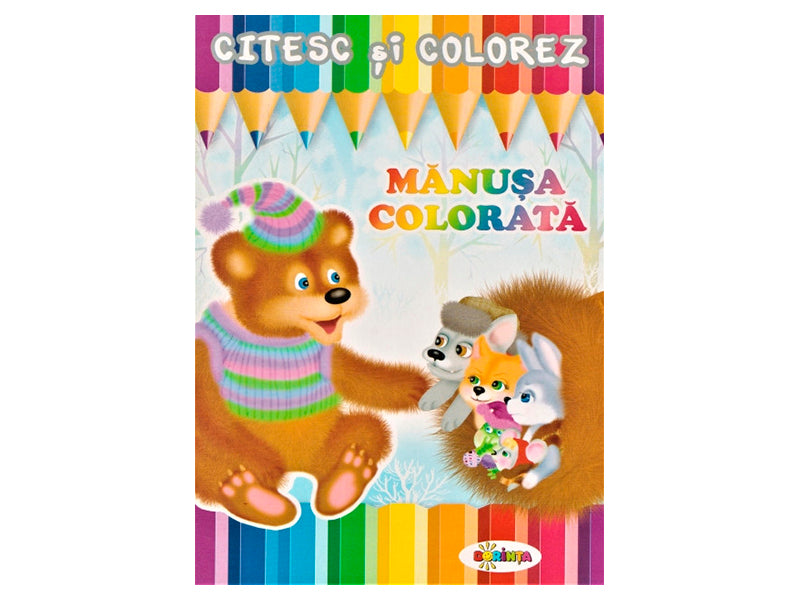 Carte Citesc si colorez Manusa Colorata