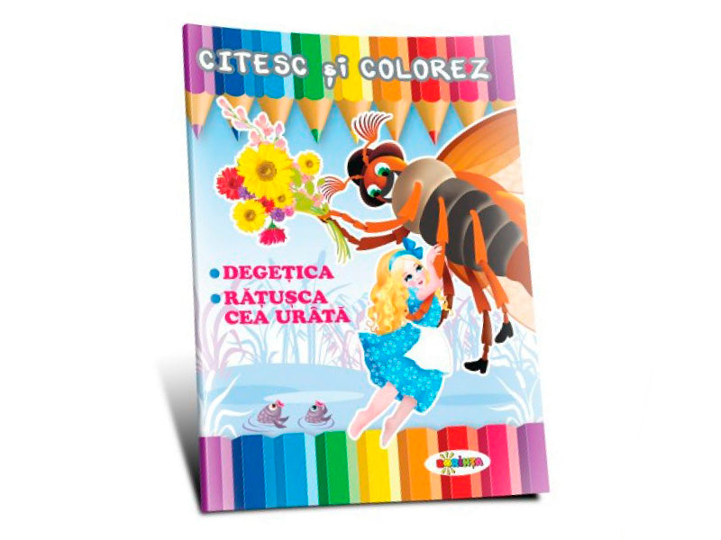Carte Citesc si colorez Degetica