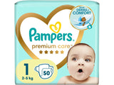 Pampers 1 Premium Care Newborn 2-5kg N50