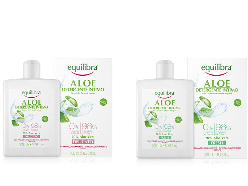 Equilibra Aloe Gel pentru igiena intima 200ml +Aloe Gel igiena intima Fresh 200ml