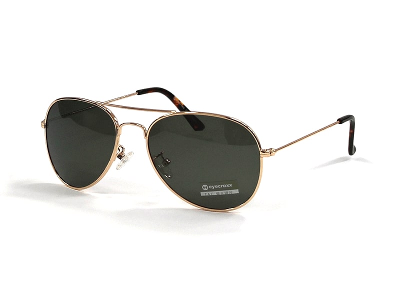 Ochelari de soare Eyecroxx ECS3M715 col.1, metal, copii, gold, 54-16-140