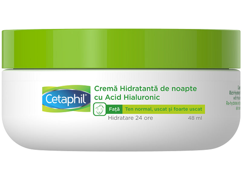 Cetaphil Crema hidratanta de noapte cu acid hialuronic 48ml