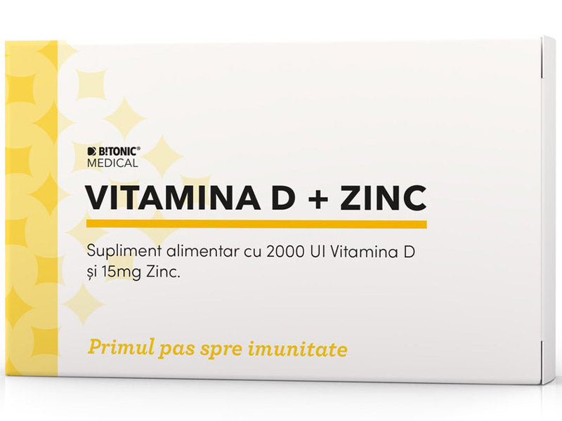 Bitonic Vitamina D3 2000 UI + Zinc 15mg caps.
