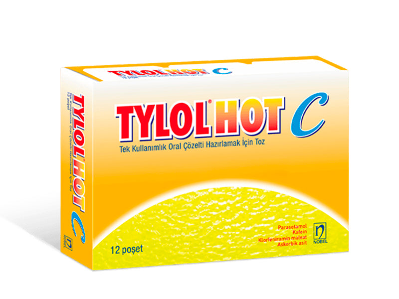 Tylol Hot C 500 mg/4 mg/60 mg/300 mg pulbere pentru soluție orală