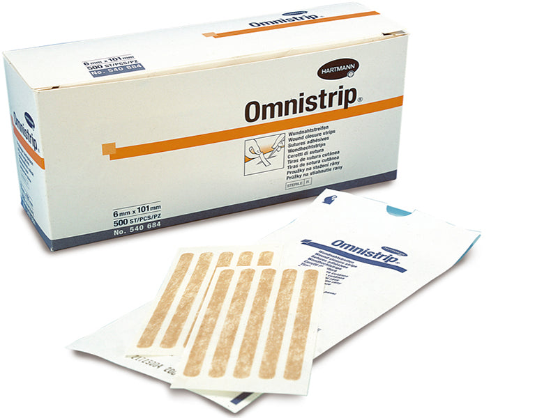 Hartmann Omnistrip Emplastru p/u inlocuirea suturilor chirurgicale 6x101mm 2 foliix5 benzi/plic 5406845