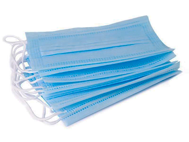 Masca de protectie in 3 straturi pentru copii (albastru)
