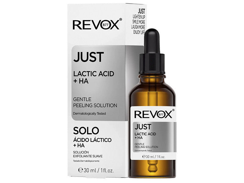 REVOX Just Lactic Acid +HA Solutie de peeling delicat 30ml