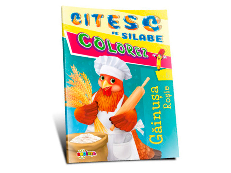 Carte Citesc pe silabe Colorez Gainusa rosie