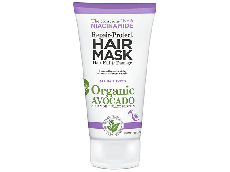The conscious Masca pu par cu Niacinamida si Avocado organic 150ml
