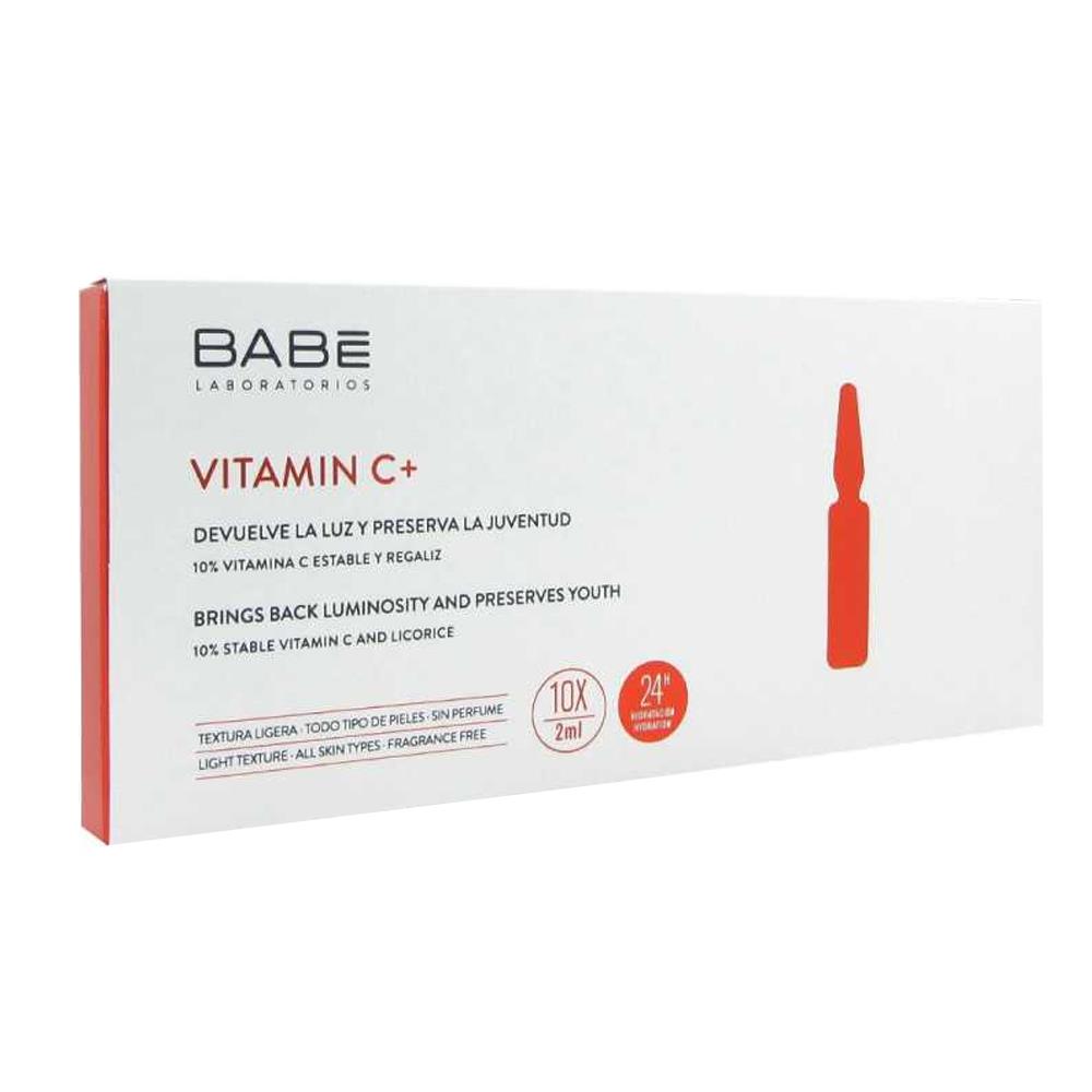 BABE Vitamina C + Solutie hranitoare pentru piele 10 fiole x 2ml