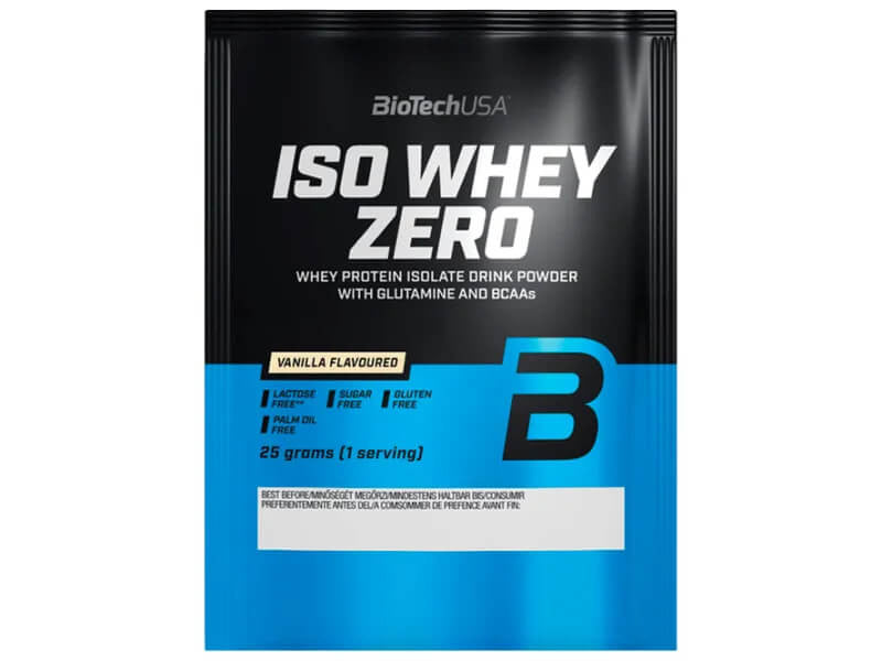 Biotech Pudra proteica Iso Whey Zero fara lactoza 25g vanilla