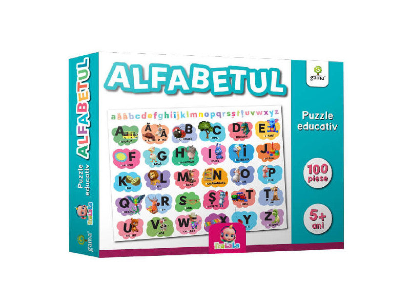 Carte Alfabetul/Puzzle educativ TraLaLa