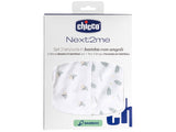 Chicco Juvenile albituri pentru Next2Me din Bambus 2buc (Greenery) 910112035