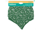 Baboo baveta din muselina cu strat dublu peach verde 0+M 2buc 11-026