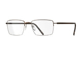 Rama optica Silhouette Dynamic Dawn 5583/75-6040-55/18, 2025, din SPX Hightech Titanium, p/u barbati, Hall Frim