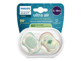 Philips Avent Ultra Air Suzete din silicon 6-18m 2 buc natura (SCF087/17) pe Baza de Plante-80%
