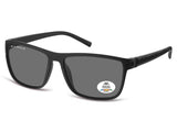 Ochelari de soare Montana MP198, 2024, polarizati, matt black, unisex+ husa
