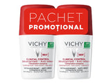 Vichy Deo Roll-On Antiperspirant Clinic control 96h 1+1 (-50% la al doilea produs)
