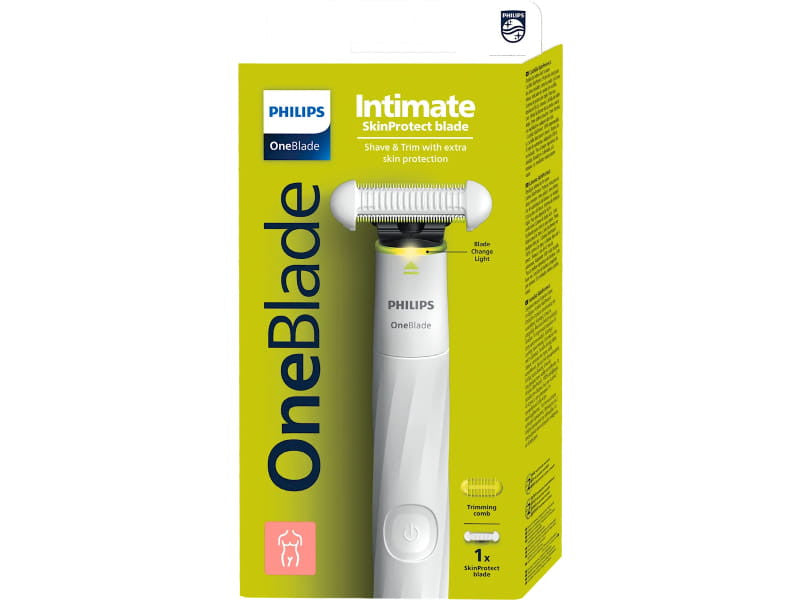 Philips PC OneBlade Бритва и триммер для интимных зон, белый, QP1930/22