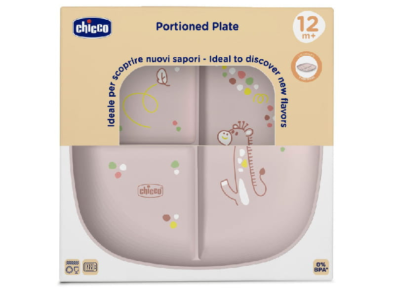 Chicco Farfurie portionata 12M+ PINK 2025 1600315