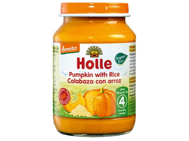 Holle piure de dovleac si orez (4 luni+) 190g new
