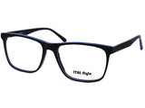 Rama optica Ital Style 2790 C2, 54-17-140, black-blue, 2025, din Acetat, p/u barbati