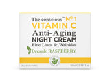 The conscious Crema de noapte cu Vitamina C si Zmeura organica 50ml
