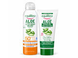Equilibra Aloe PROSUN-UV Laptisor spray protectie solara copii SPF 50+ 150ml + Cadou Aloe Vera Gel calmant 98% 50ml