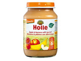 Holle Bio Organic piure de mere, banane si caise (6 luni+) 190g