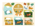 Art toys DD03491 Invitation Cards -Jungle Animals Let