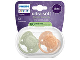 Philips Avent Ultra Soft Соска-пустышка 18 месяцев+ 2 шт. лебедь/оленёнок
