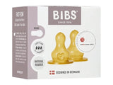 BIBS Set 2 tetine din latex pentru biberon, flux rapid