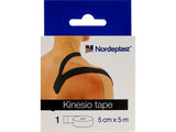 Banda kinesiologica Nordeplast 5cm x 5m negru