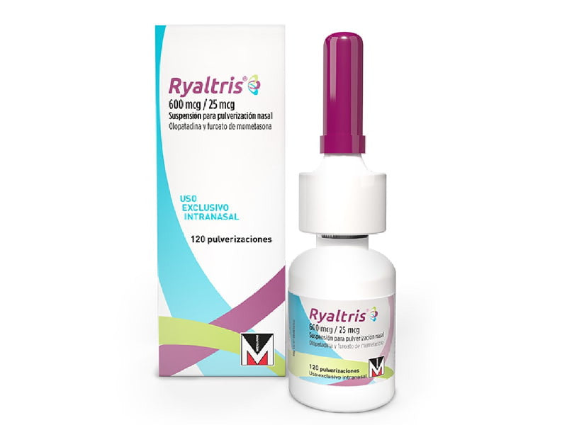 Ryaltris 600 мкг/25 мкг за дозу, назальный спрей, суспензия