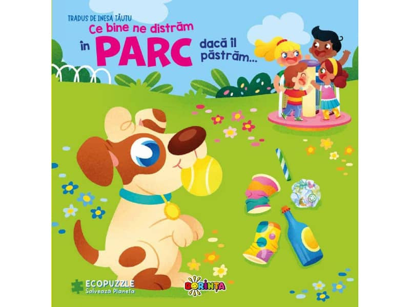 Carte cu ecopuzzle .Ce bine ne distram in parc daca il pastram