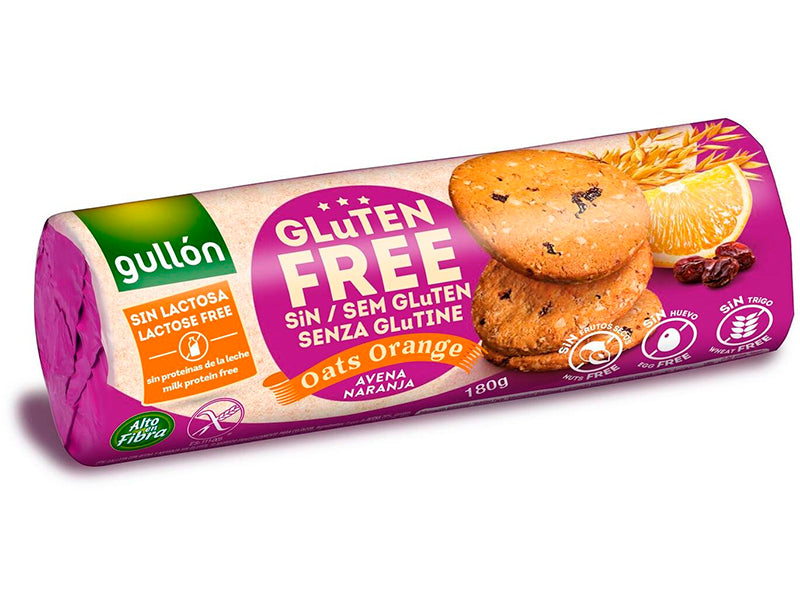 Gullon biscuiti Oats Orange fara gluten / lactoza 180g (12)