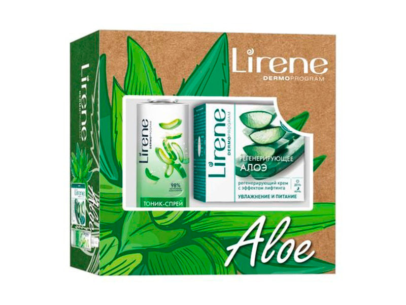 Lirene SET Hidratare-Nutritie Crema pu fata cu extracte de Aloe si Karite 50ml + Lotiune tonica 200ml