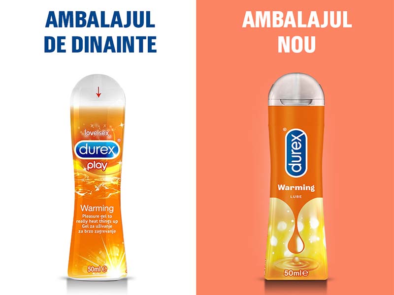 Durex Lubrifiant Play Warming rosu 50ml