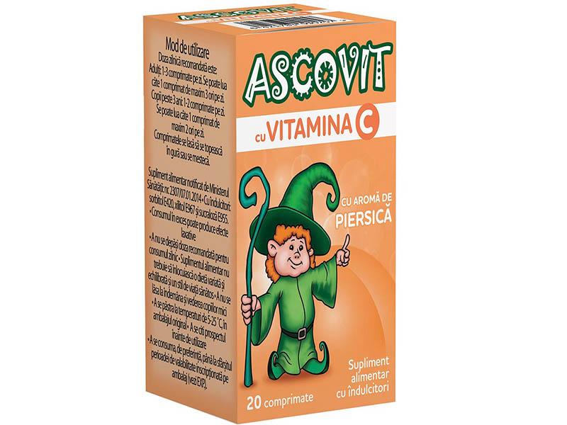 Ascovit cu Vitamina C Piersic