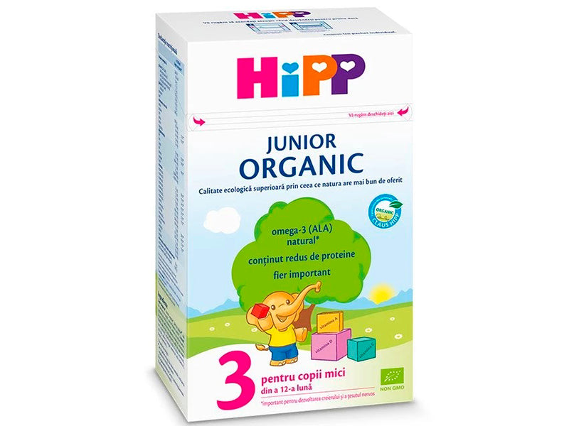 Hipp 2056 Amestec Organic 3 Junior 1 an 500g 2056