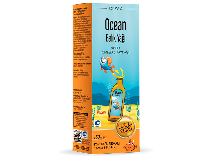 Ocean Omega 3 sirop Portocala 150ml