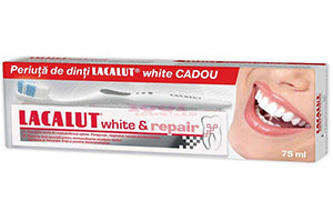 Lacalut Pasta de dinti White 75ml +periuta