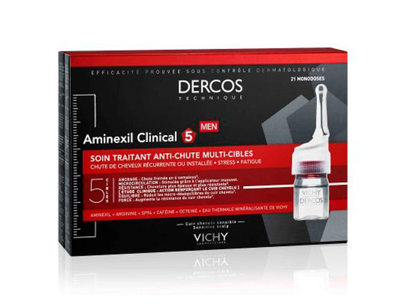 Vichy Dercos Aminexil Clinical 5  Barbati 21 fiole x 6ml