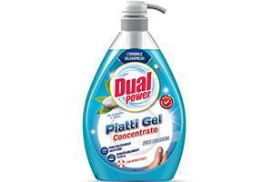 Dual Power Gel p/u spalat vase cu dozator Bicarbonate and Sage 1L (5279977177228)
