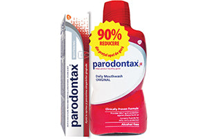 Parodontax Whitening pasta de dinti 75ml + apa de gura 500ml fara alcool (-90%)