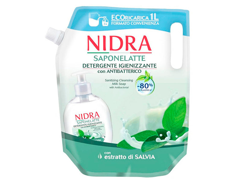 Nidra Sapun lichid Antibacterian 1L Rezerva